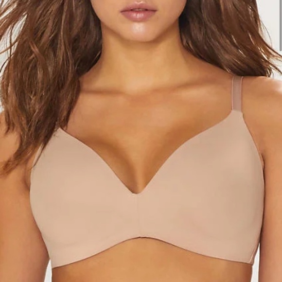 Calvin Klein perfectly fit wire free t-shirt bra 36C Beige - Picture 1 of 9